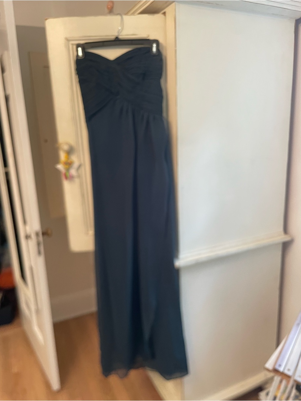 Victor Costa Strapless dark green Gown